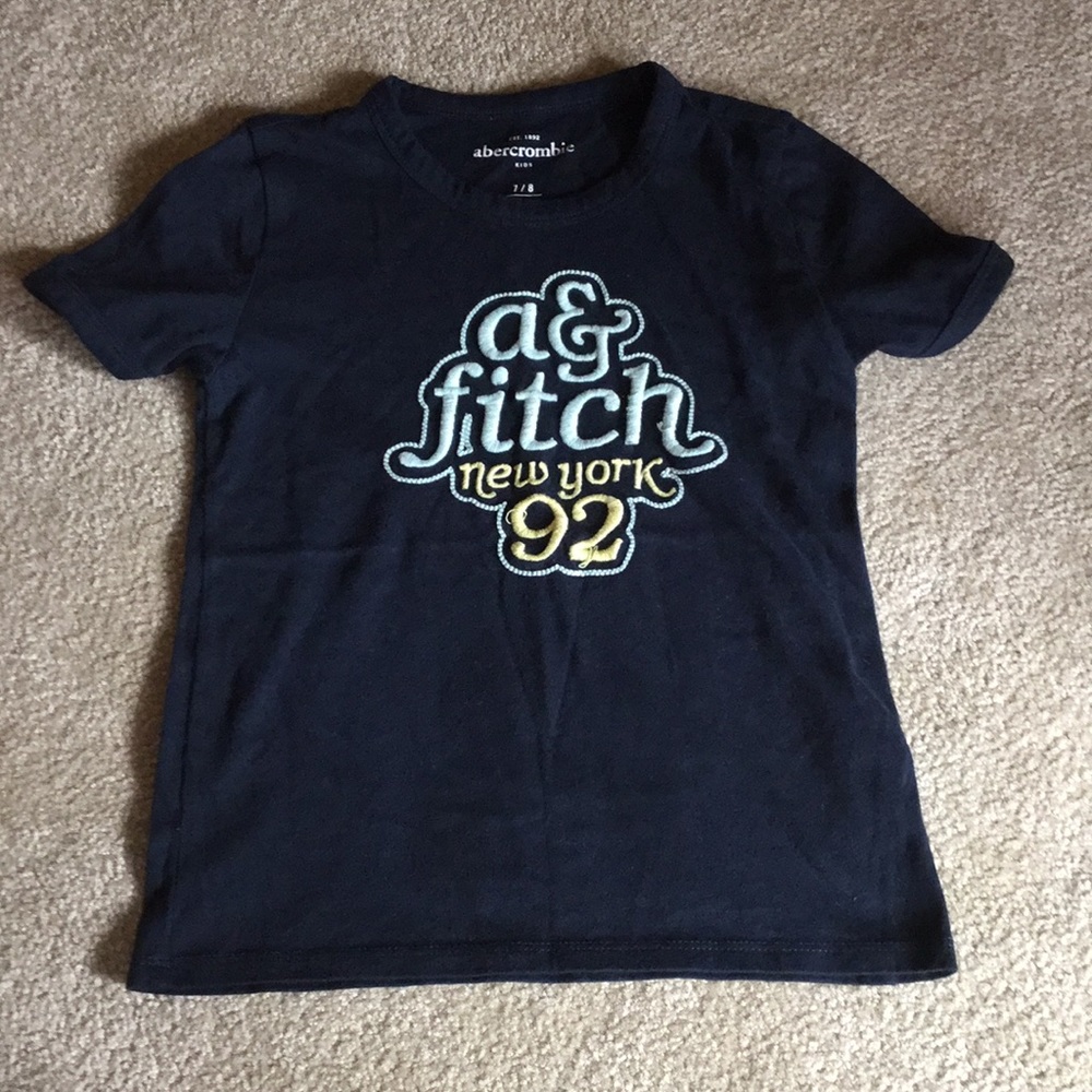 Kids Abercrombie navy blue shirt